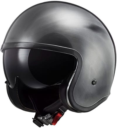LS2 OF599 Spitfire II Jeans Titanium Jethelm - Maat M - Helm