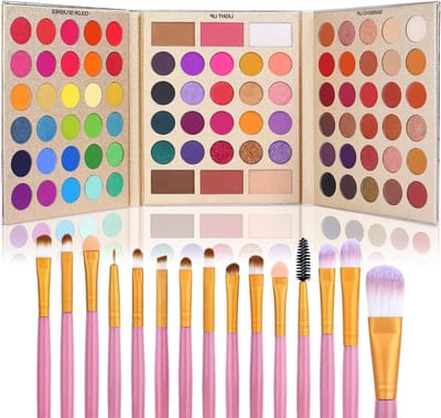 Oogschaduw Palet - Make-up Set - Dagelijkse Make-up - 60 Kleuren - 20 x 17 cm - Multicolor