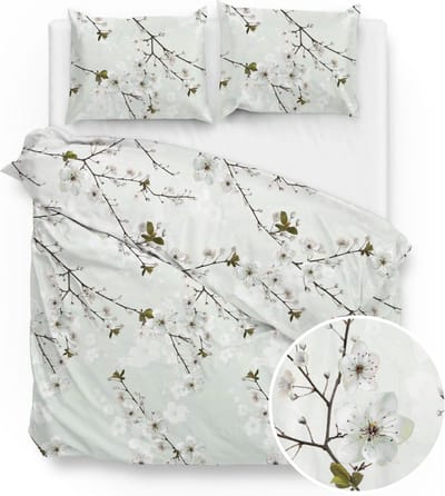 Zo!Home Henda Dekbedovertrek- Flanel - Tweepersoons - 200x200/220 cm - green