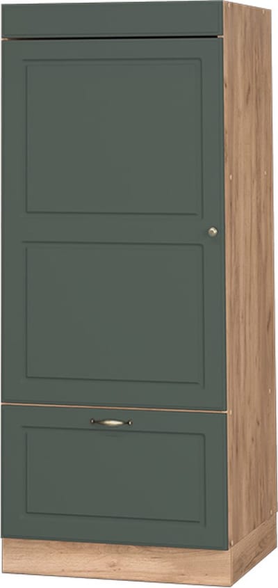 Vicco Hoge kast Fame-Line, Groen-Goud landelijk/Goudkleurig Eiken, 60 cm