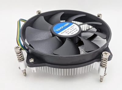 CPU Koeler - Processor Ventilator - Compacte PC Bouw - Extra Laag Profiel - 28 mm Hoog - Zilver