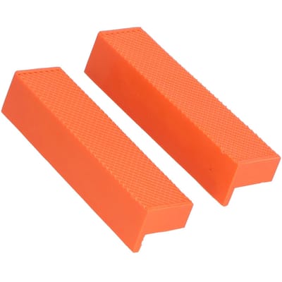 2 Pièces Protection Mors Couverture ABS Multiples Rainures en V Protecteurs de Mors d'Étau d'Établi Magnétiques 6in