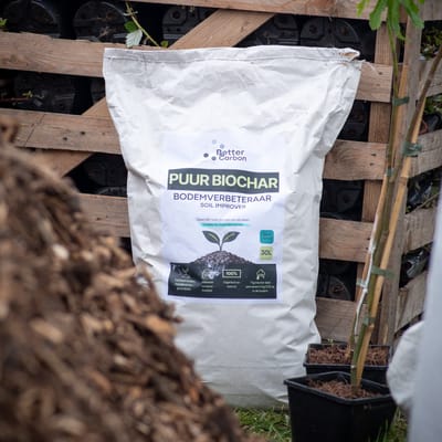 Better Carbon - Biochar - Bodemverbeteraar - 30L - 6 kg - Geproduceerd in Nederland