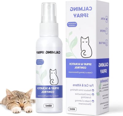 Soothing Spray voor Katten, Kalmerende Spray tegen Angst, Pheromonen voor Stressvermindering en Emotionele Rust