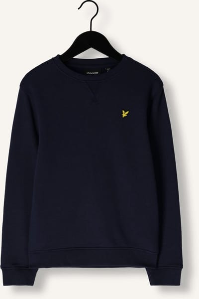Lyle & Scott Crew Neck Sweatshirt Boys Truien & Vesten Jongens - Sweater - Hoodie - Vest- Donkerblauw - Maat 98/104