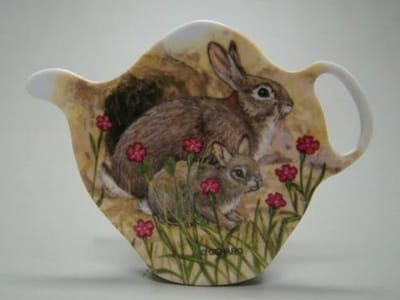 Theetip konijn - Geharo - 10 cm - melamine - konijnen design - cadeau