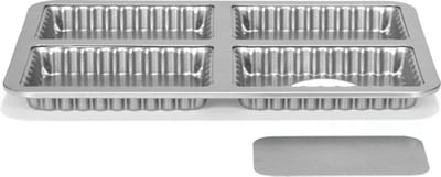 Patisse Mini Quichevorm Silver Top Losse Bodem - 4 stuks