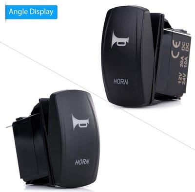 Allecto - Rocker Switch Navy 12V-24V - 3 Pin Schakelaar voor Auto