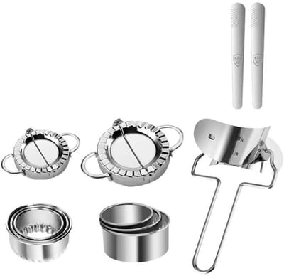 Famanu – 11-delige RVS dumpling en tortellini set met uitstekers en stempels