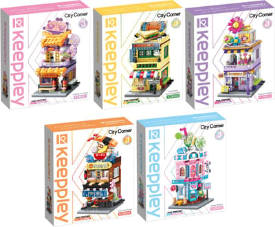 Keeppley City Corner Serie 3 – complete serie bestaande uit: K28001, K28002, K28003, K28004, K28005