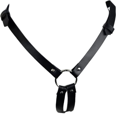 BamBella ® - Sexy Erotische bondage Lingerie onderbroek open kruis onesize vrouw BDSM sm body zwart dames pak