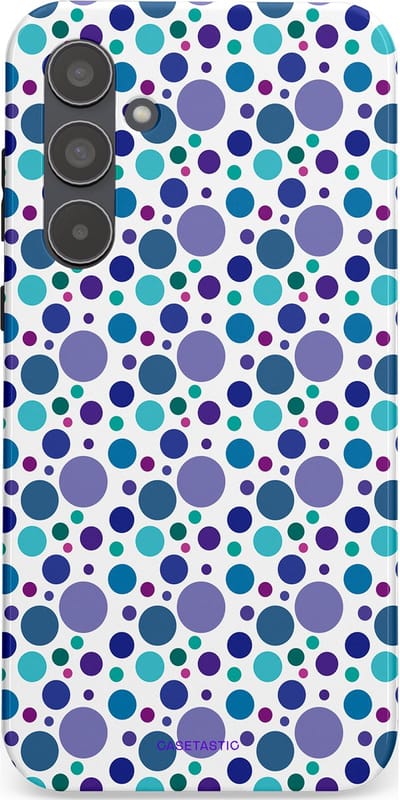 Casetastic Hoesje Geschikt voor Samsung A55 - Stijlvolle Beschermende Duo-layer Case - Bubble blauw