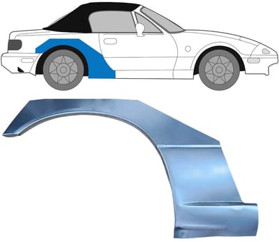 Reparatiepaneel achterspatbord voor Mazda MX-5 1989-1998 / Rechts