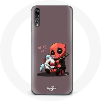 Coque pour Huawei p20 DeadPool Unicorn Licorne