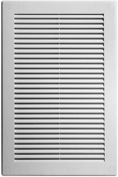 Witte Ventilatie Rooster 18x25cm met Insectenhor voor Binnen en Buiten
