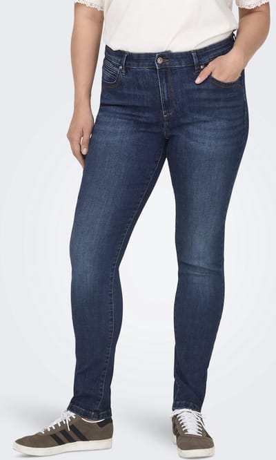 ONLY Carmakoma Skinny fit jeans CARKARLA Mid waist Skinny fit Enkel lengte Jeans