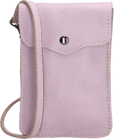 Charm London Elisa Telefoontasje - 100% Leer - Leren Tas - Lila