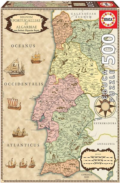 Educa - Legpuzzel - Historische Kaart Portugal - 500 stukjes