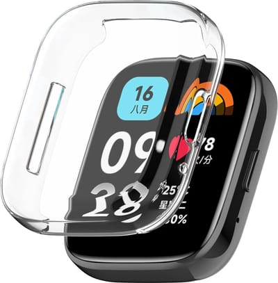 Strap-it Zacht TPU beschermhoesje - Beschermende case geschikt voor Xiaomi Redmi Watch 3 Active / Lite - transparant