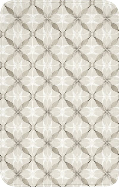 WC mat 50x80 cm - Antislip - Grafisch - Patroon - Grijs - Toiletmat - Vloermat - Douchemat - Toilet tapijt - Toiletmatten