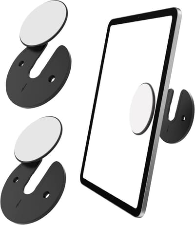 Universele Wandbeugel voor Tablet en Smartphone - 90 Graden Draaibare en Verstelbare Houder voor iPad, E-Reader en TV Box, Zwart