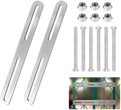 Allecto - Fixing Set voor Fence Mailbox - Montage set - Eenvoudige installatie - Hoogwaardige materialen - Flexibel ontwerp - Veilig bevestigen -