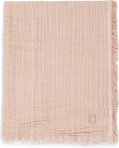 Jollein Baby Wiegdeken - 75x100cm - Fringe - Moonstone/Ivory - GOTS