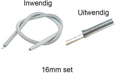Buigveren set inwendig en uitwendig 16 mm – PEX & AluPEX buigveer – Leiding buigen zonder knikken – Installatiegereedschap voor waterleiding en CV