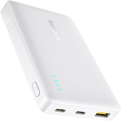 Baseus EnerFill FP21 Power Bank 10000mAh 22.5W USB-A - USB-C - White - 10000 mAh