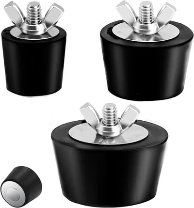 Verwijderbare Skimmer voor Zwembad met Rubber Pluggen en RVS Schroeven, Geschikt voor Inground Zwembaden (1 inch, 1.5 inch, 2 inch) - Ideaal voor Onderhoud en Reparatie