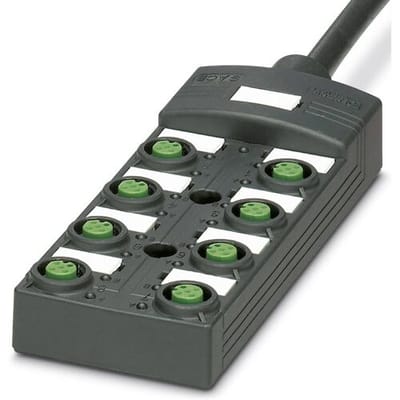 Phoenix Contact SACB-8/16-L- 5,0PUR SCO P 1452725 Passieve sensor/actorbox M12-verdeler met kunststof schroefdraad 1 stuk(s) Piece