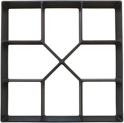Betonmal Looppad - Steenmal Tuin - Tuin Bestraten - Herbruikbaar ABS Materiaal - 40x40 cm - Zwart