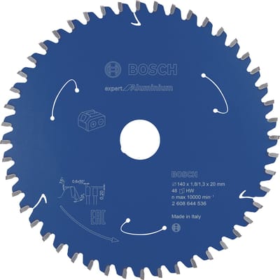 Bosch Accessories 2608644536 Cirkelzaagblad 140 x 20 mm Aantal tanden: 48 1 stuk(s)