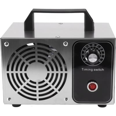 10G/H Ozonator Draagbare Roestvrij Staal Luchtzuiveraar Deodorizer Geurverwijdering voor Huis Dierenspeciaalzaak 50W tot gray