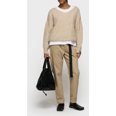 10DAYS Belted Pants Earth Size: XXS | Chinos Outlet | Dames | Beige