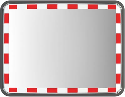DURABEL BASIC verkeersspiegel volledig uit RVS - 450 x 600 mm