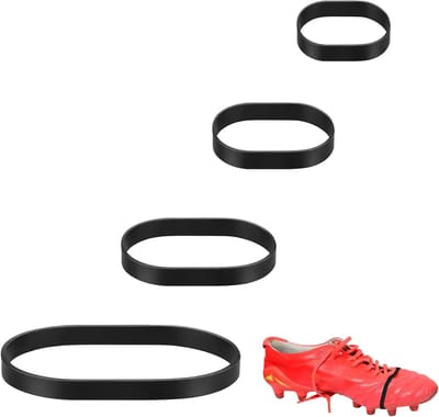 Set van 80 Zwarte Rubber Bands - Natuurrubber Elastische Ringen voor Huishoudelijk Gebruik, Camping en Kantoor - Breed, Dik en Koudbestendig (2.5/4/6/7cm)