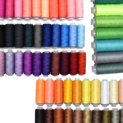 60 Kleuren Sterk Naaigaren Set voor Hand Naaien en Naaimachine - Katoen Garen Assortiment