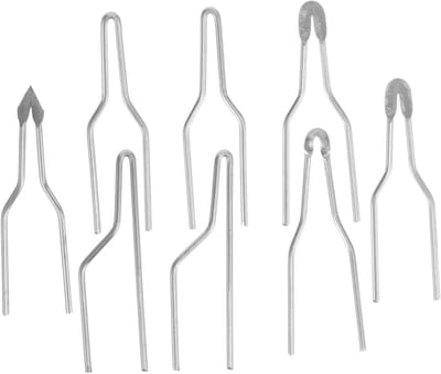 Houtbrandmachine Tips - Pyrografie Draadpunten - Ambachtelijk Houtbewerking - Verschillende Vormen - 3cm Lengte - Metaal