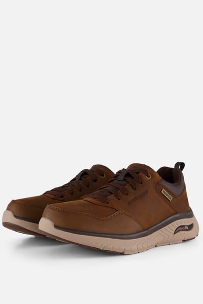 Skechers Skechers Arch Fit Crosser Sneakers bruin Leer