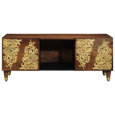 vidaXL - Salontafel - Honing - bruin - 100 - x - 54 - x - 40 - cm - Massief - Mango - Hout