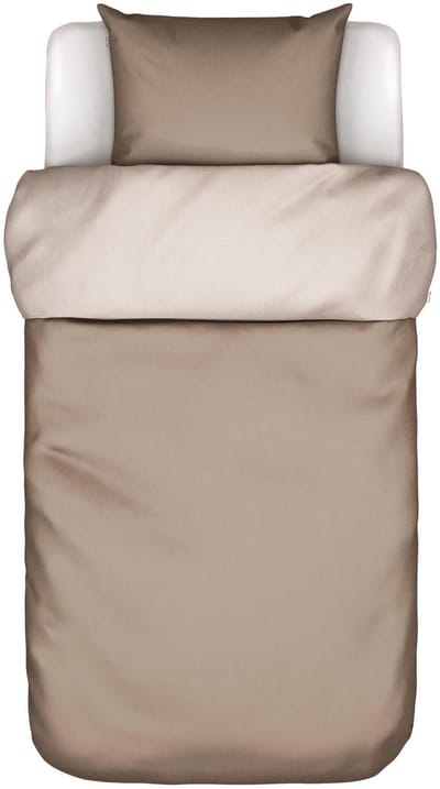 Marc O'Polo Erla Dekbedovertrek Earth taupe - Eenpersoons – 140x200/220 cm