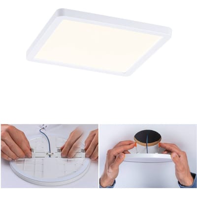 VariFit LED-inbouwpaneel Areo IP44 hoekig 175x175 mm 13W 1200lm 3000K Wit