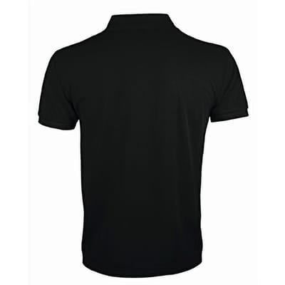 SOLS Heren Prime Pique Poloshirt met korte mouwen (Zwart)