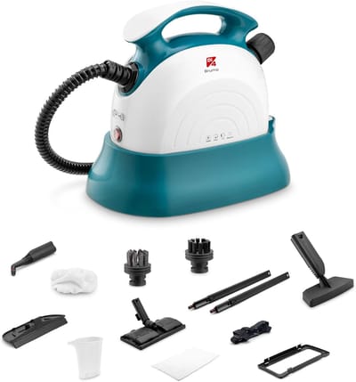 Stoomreiniger - Huishoudelijke Stomer - Diepe Reiniging - 12 Accessoires Inbegrepen - 1.1 Liter Tank - Wit