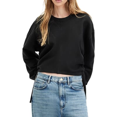 AllSaints Mira Sweat Black Maat: XS | Sweaters Outlet | Dames | Zwart
