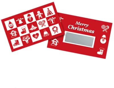 Kerst Kraskaarten 30 stuks - Kado Verrassing - Secret Santa - Surprise - Kraskaart