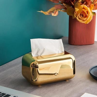 Luxe gouden tissueboxen opbergservethouder papieren doos organizer ornament knutsel desktop tissuehouder keuken tissuebox