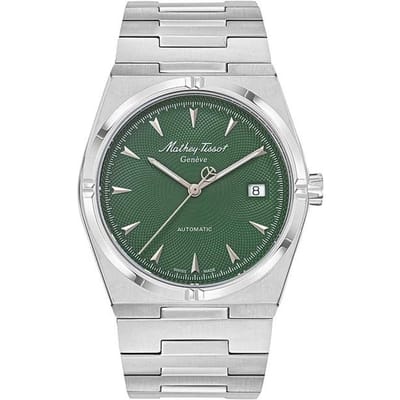 Mathey-Tissot Zeus Roestvrij Staal Groene Wijzerplaat Automatisch H118ATV Herenhorloge groen