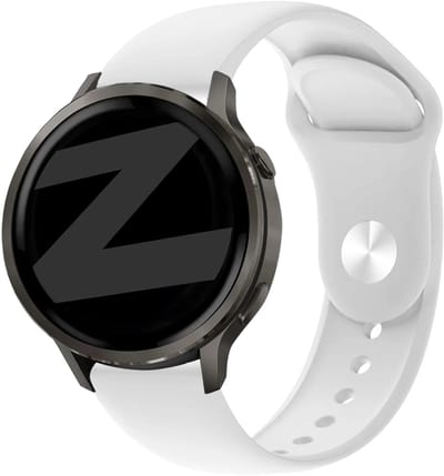 Bandz Siliconen sport 'Deluxe' bandje geschikt voor Garmin Vivoactive 4s / Vivomove 3s / Venu 4 - 41mm / Venu 3s / Venu 2s / Forerunner 265s / Forerunner 255s - Wit